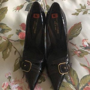 Sergio Rossi pointy patent leather stilettos